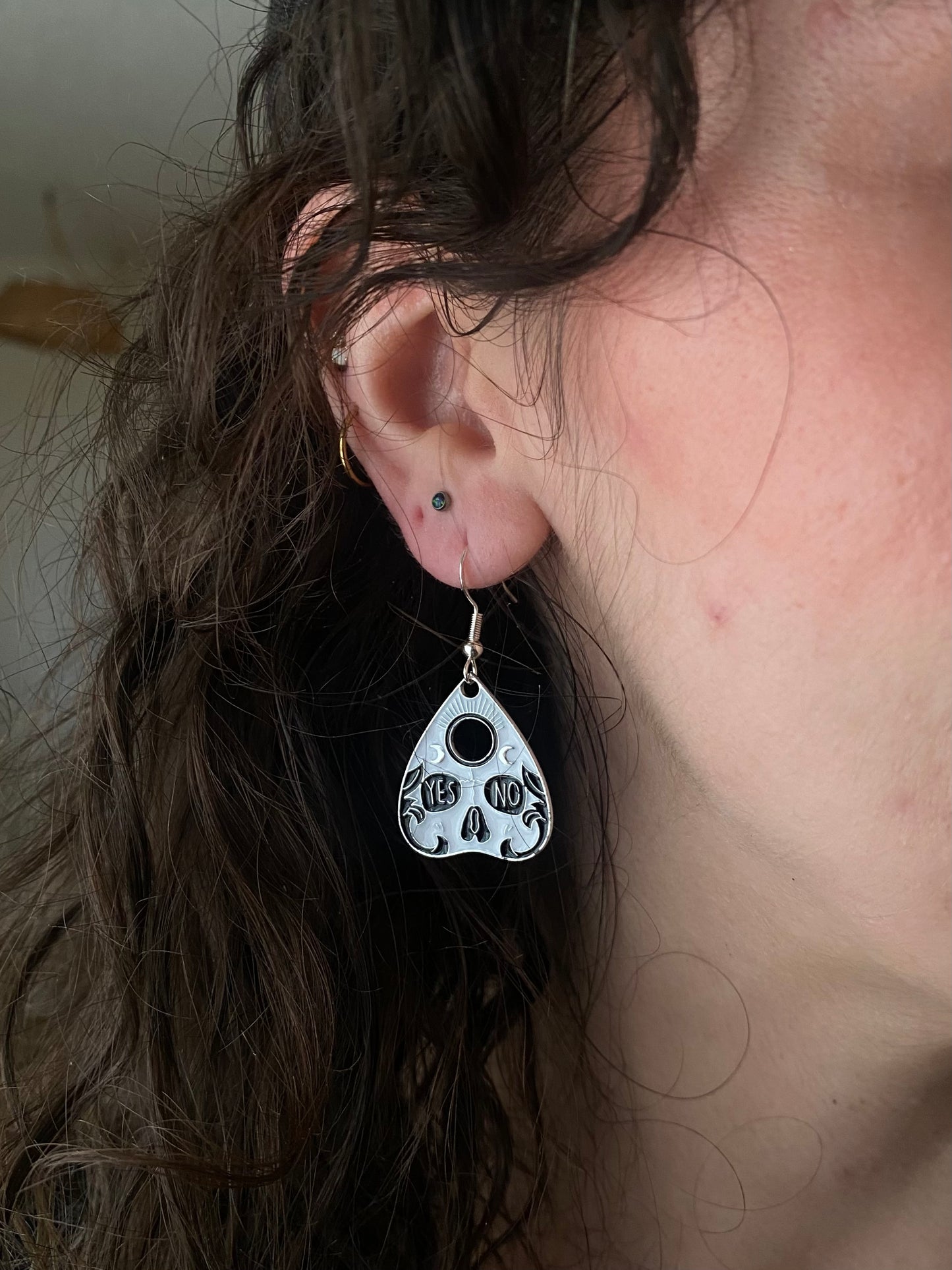 Skull Planchette Earrings