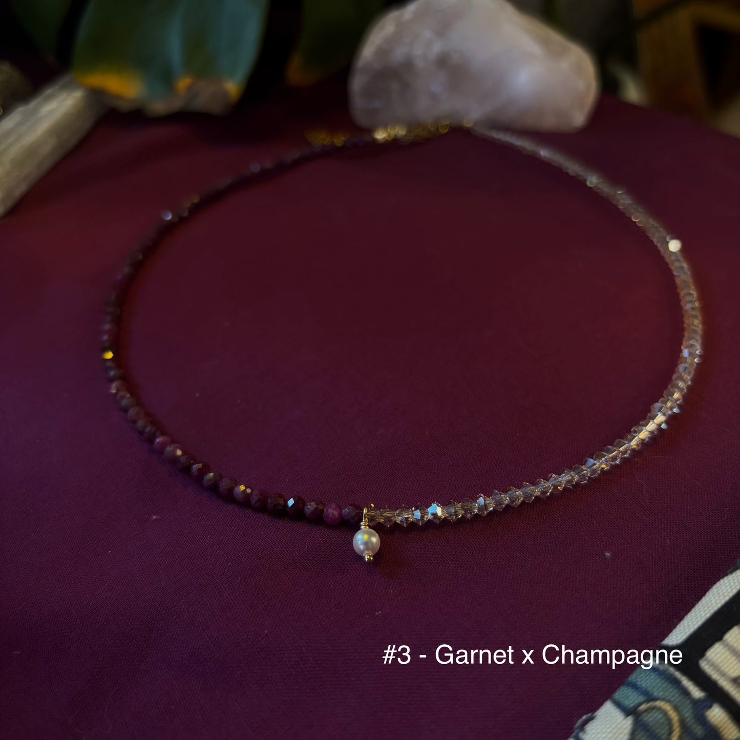 Two Tone Beaded Necklace