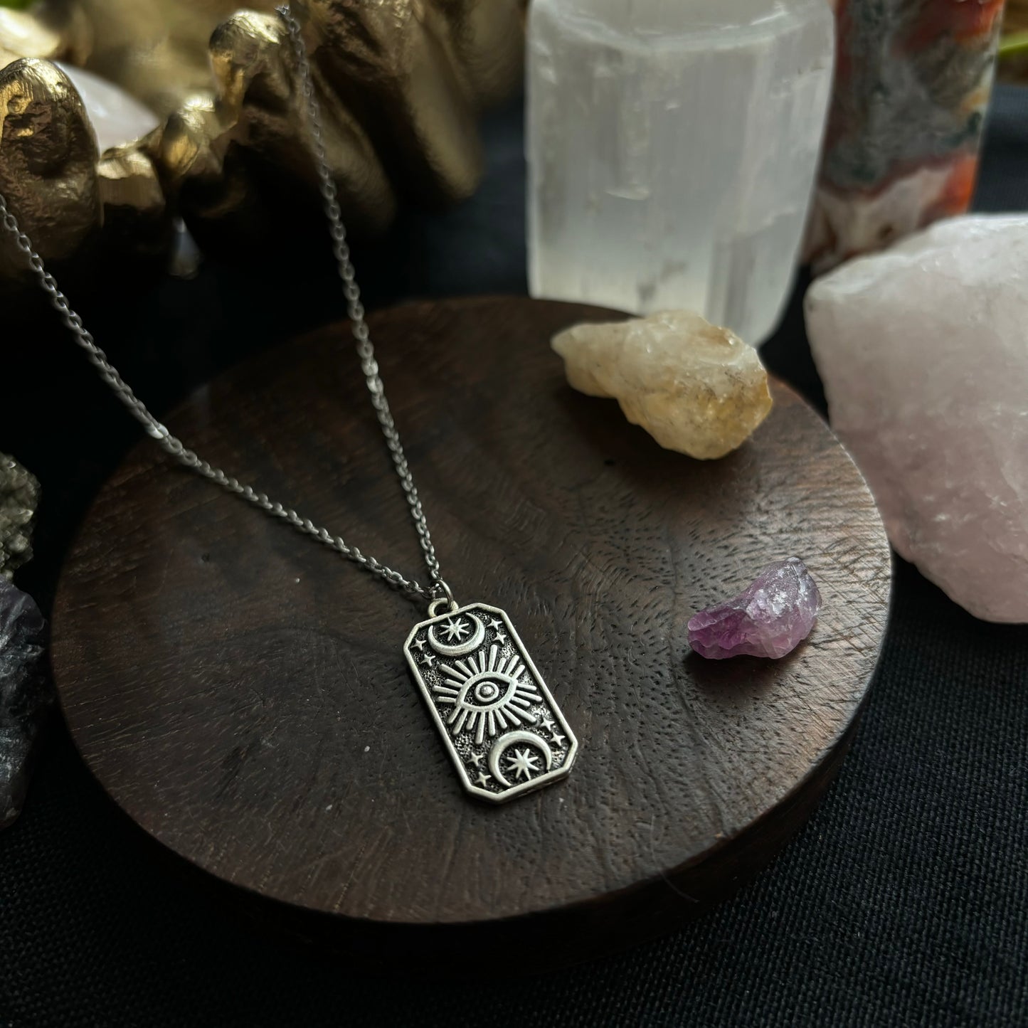 Silver Cosmos Necklace