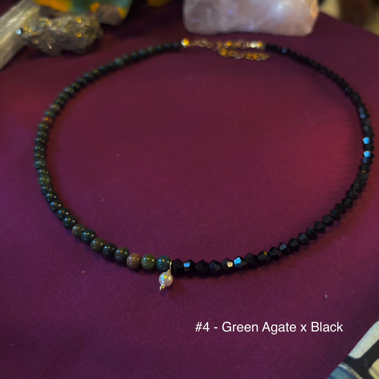 Two Tone Beaded Necklace