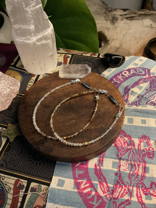 Coffee Agate Stackable Bracelet