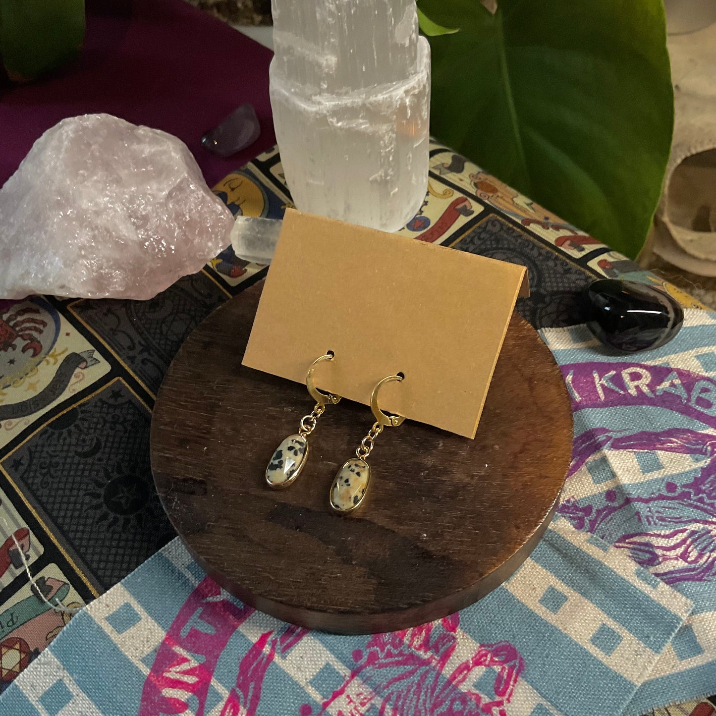 Dalmatian Jasper Earrings