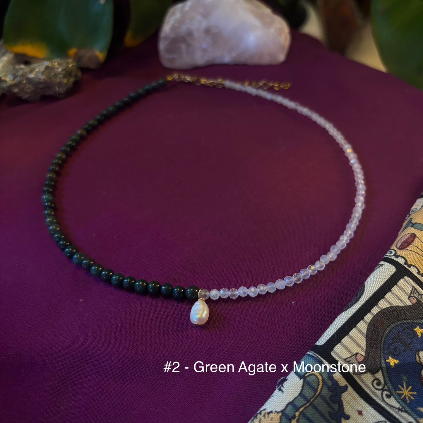 Two Tone Beaded Necklace