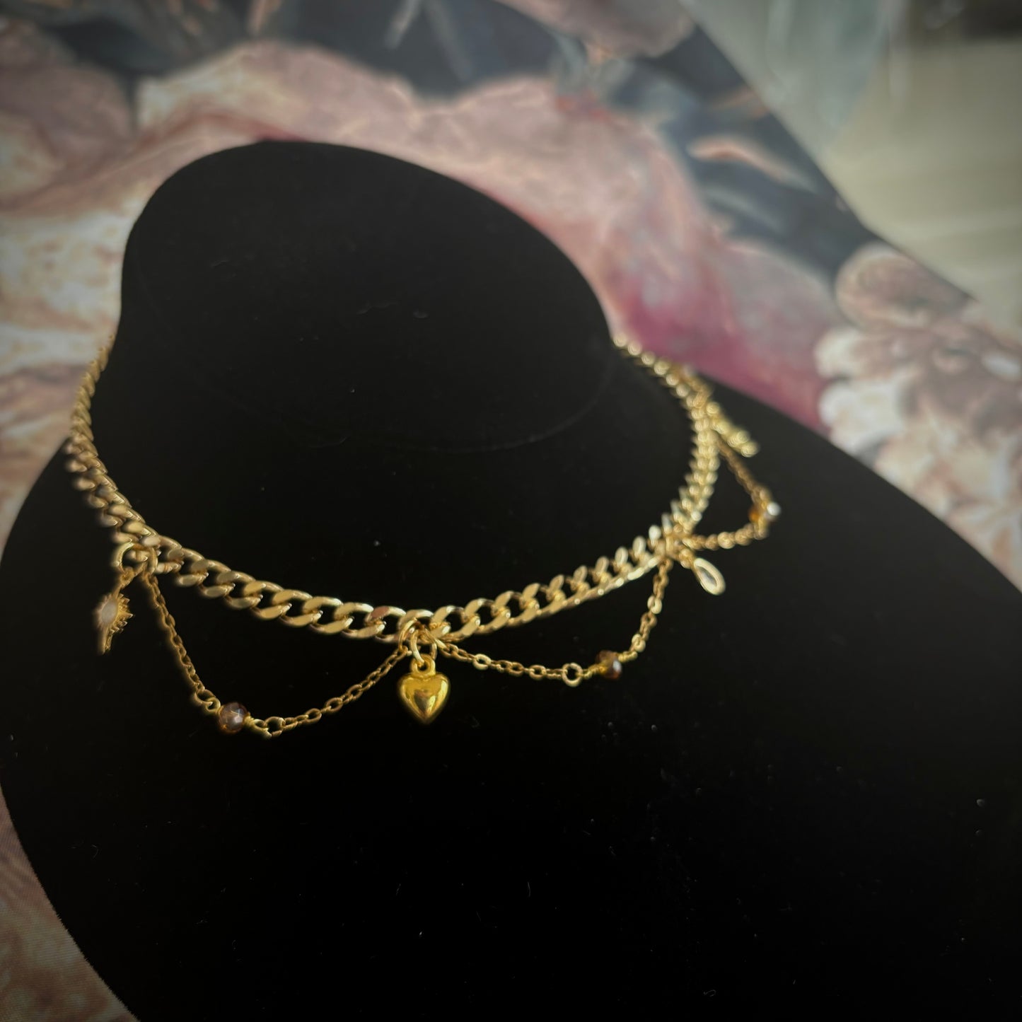 Gold Charm Choker