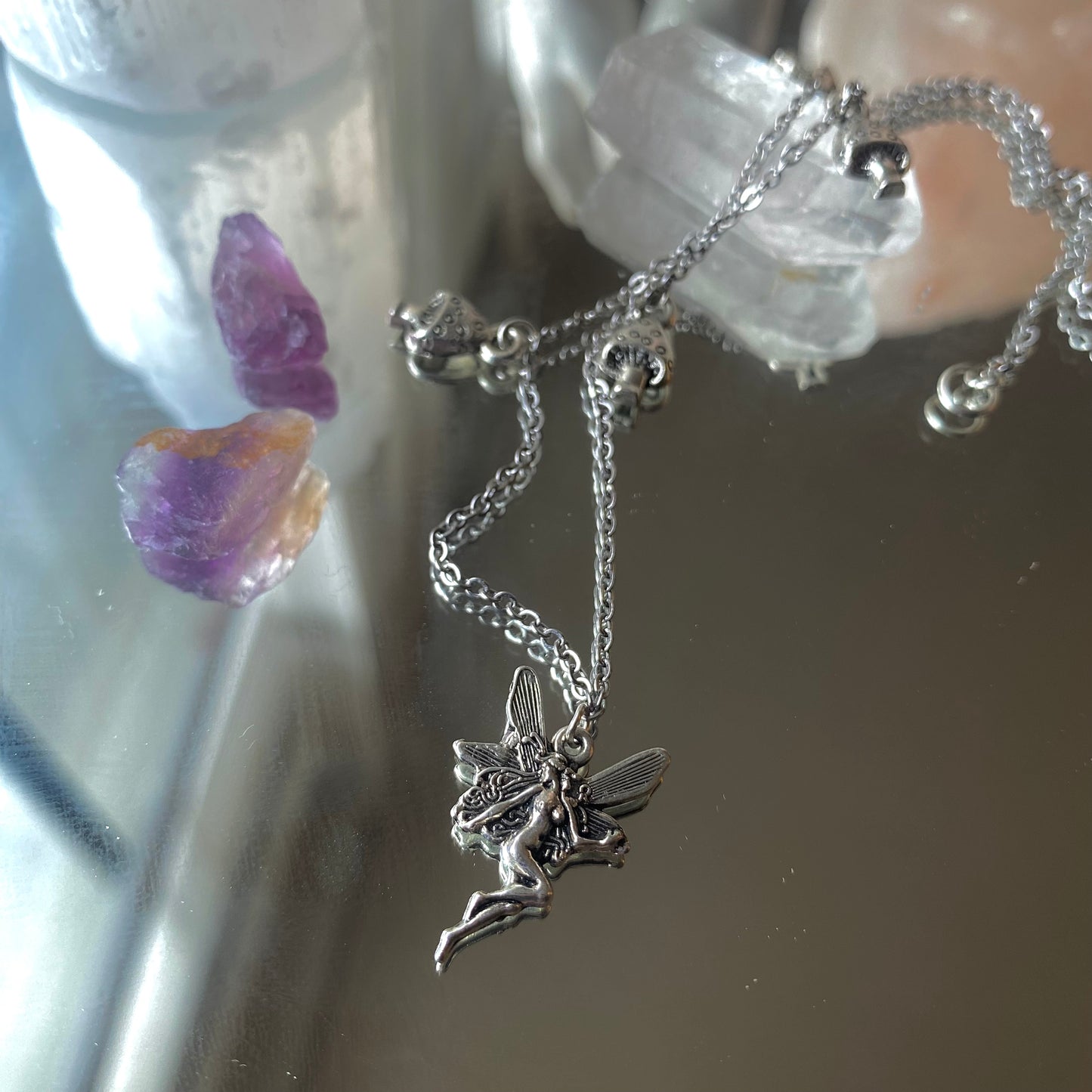 Fairy Mushroom Charm Necklace